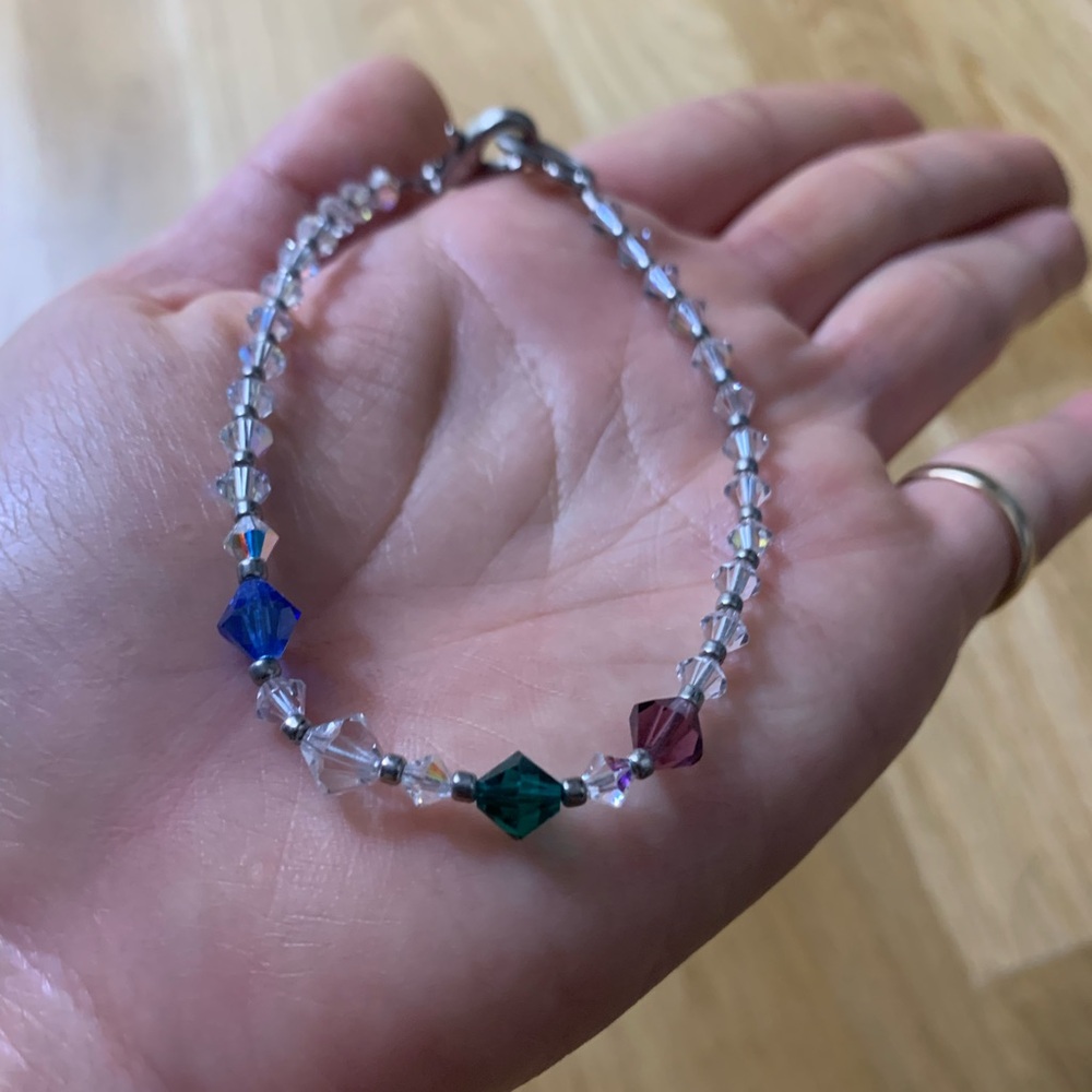 Rainbow Crystal Beads Bracelet